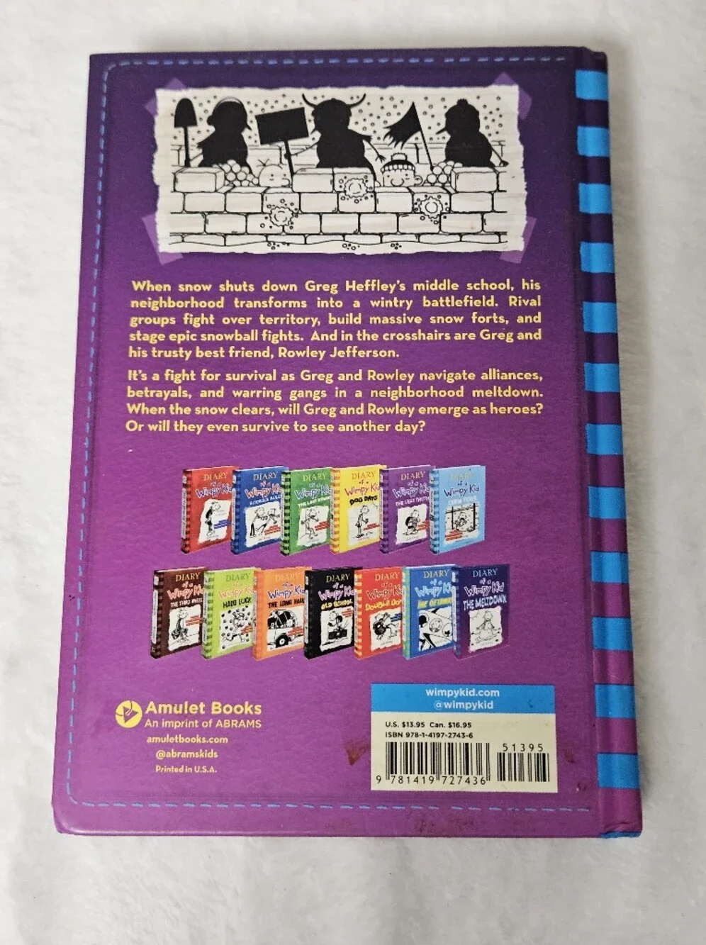 Diary Of A Wimpy Kid The Meltdown Funny Series Young Readers Teenager Hard Cover